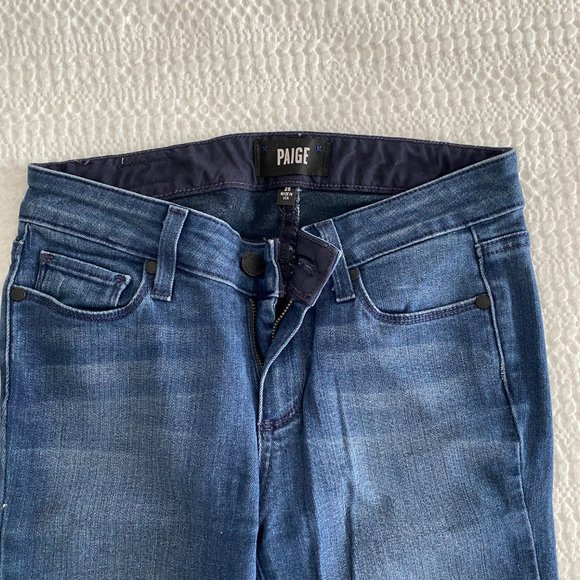 Paige Blue Straight Jeans Size 25 - Picture 2 of 3